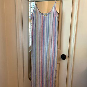C&C California Linen Pastel Maxi Dress